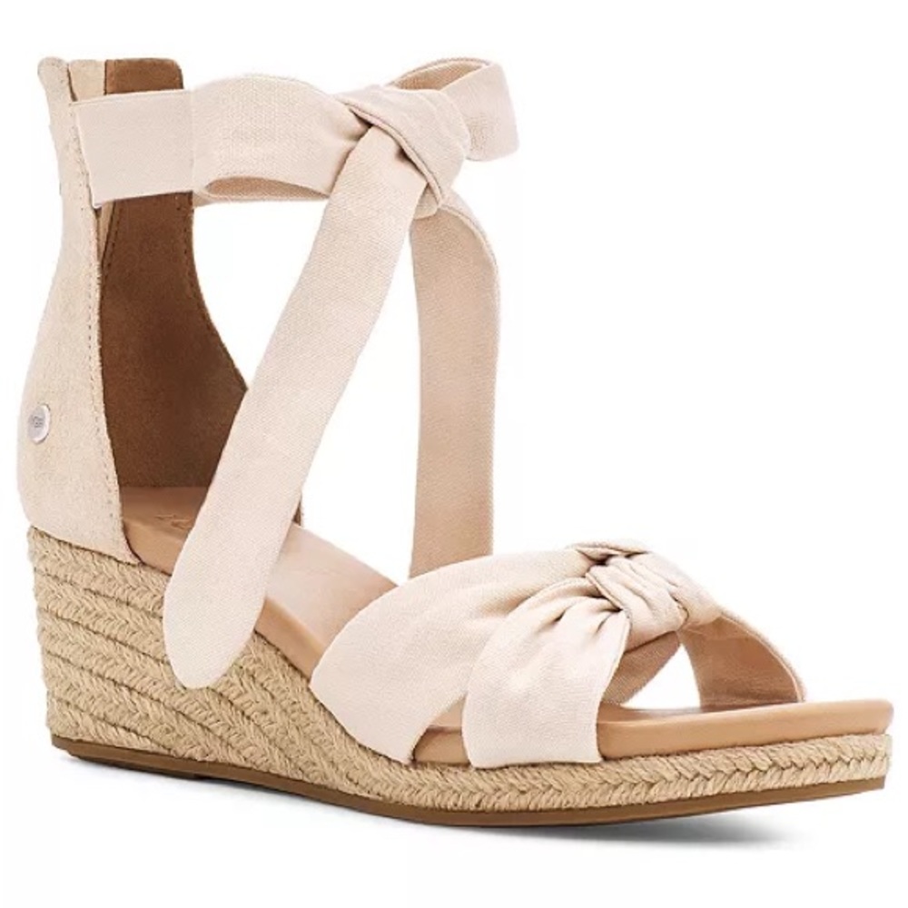 Ugg Yarrow Espadrille Lace Up Sandal Heel
